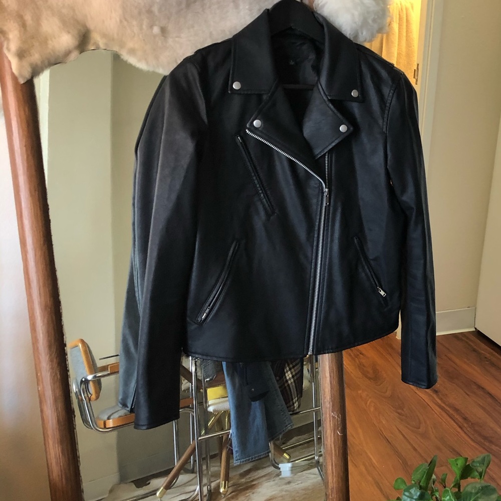 Uniqlo “Vegan Leather” moto jacket